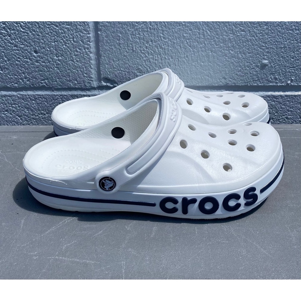 Original Crocs Croc Shoes Clogs White Men Size 10 ~ Women Size 12